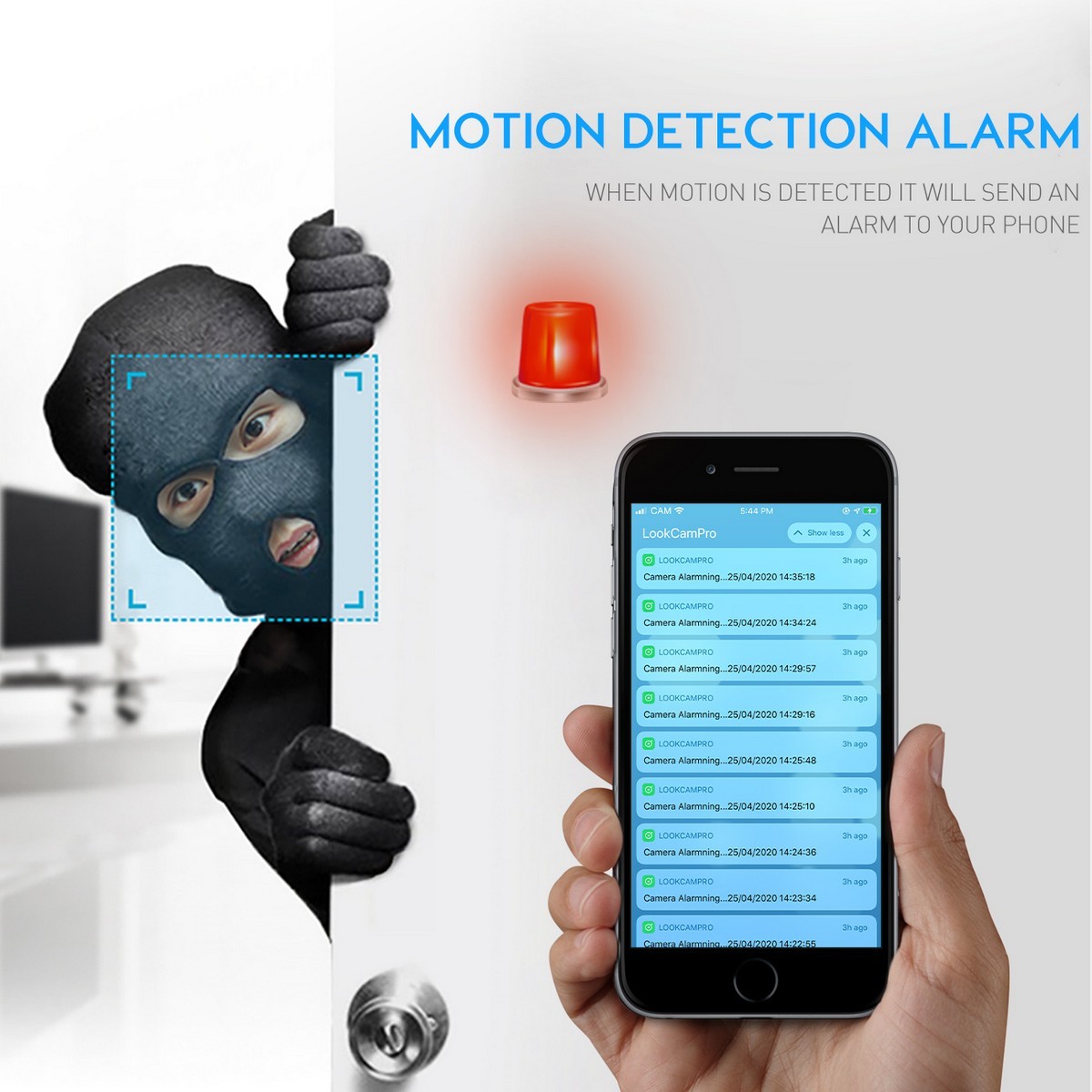 security camera with motion detection and alarm