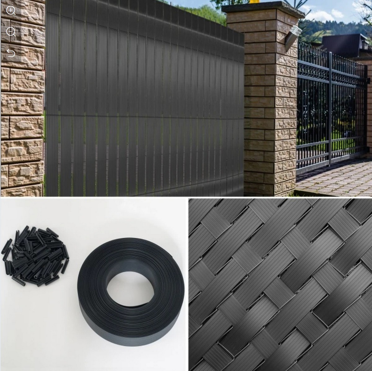 Non-transparent, elegant PVC shading directly into your fence