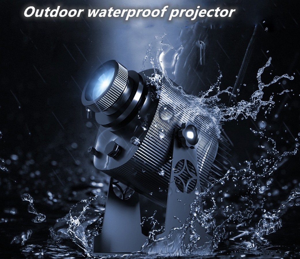 Waterproof advertising gobo projector