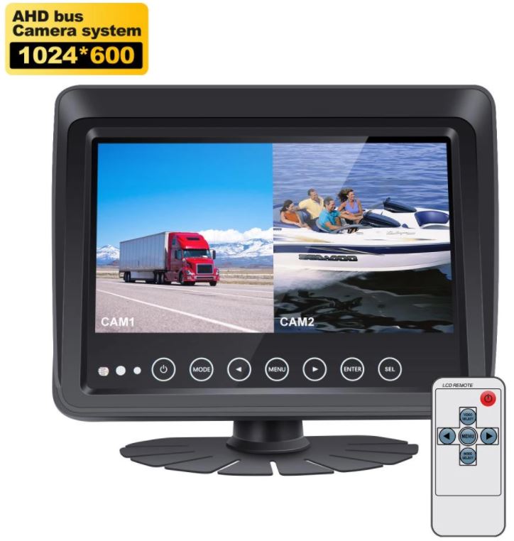 waterproof IP68 car monitor with remote control