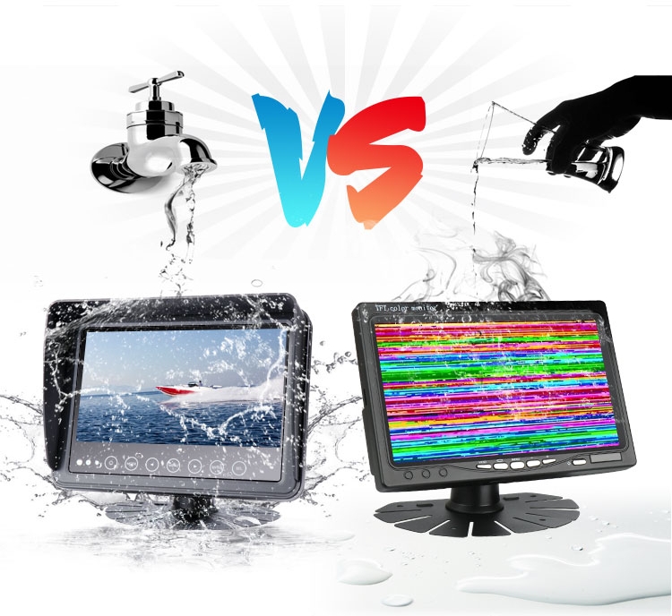 waterproof monitor for machine car boat or yacht