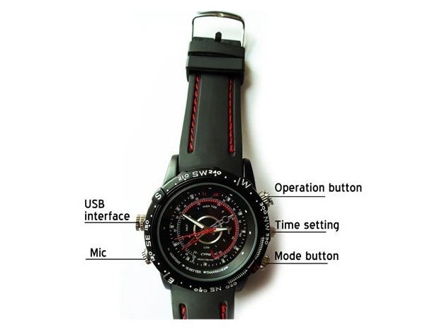 Spy watch with the built-in camera
