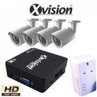 Wifi IP CCTV Set 4 HD Cameras (720P) + NVR