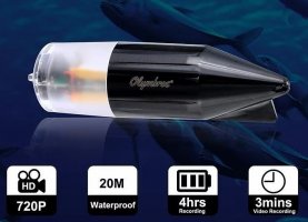 Waterproof HD fishing camera into the water with LED light