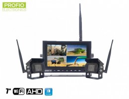 Wireless backup HD camera 2x with monitor 7" HD - SET