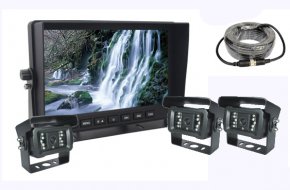 AHD reversing set with 7" LCD monitor + 3x camera + 18x IR LED