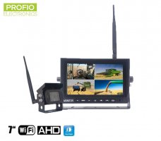 Wireless camera with monitor 7" HD - Backup set