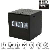 Speaker and Alarm clock with HD camera + motion detection + IR