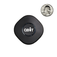 Qbit GPS locator with real-time active listening via Smartphone