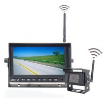 Parking set into car with WiFi 7" LED monitor and WiFi camera