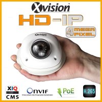IP camera security DOME 4Mpix with 15m IR - white colour