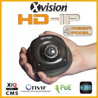 IP Camera Security DOME 4Mpix with 15m IR - GREY colour
