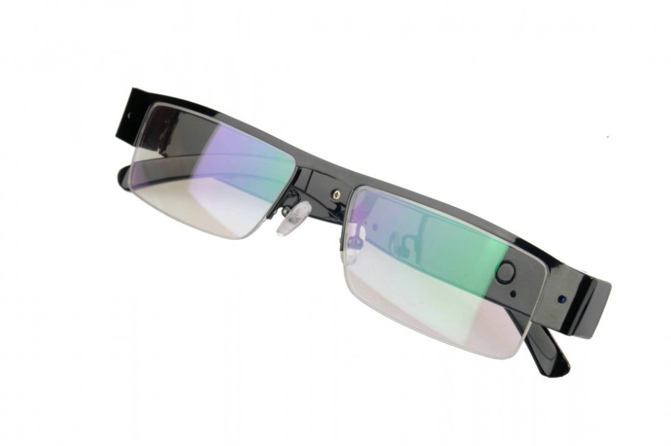 spy glasses and earpiece