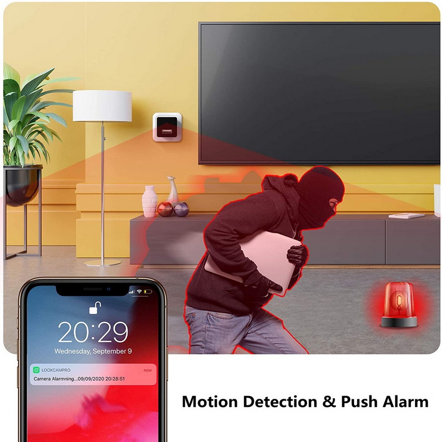 alam notification smartphone - spy camera