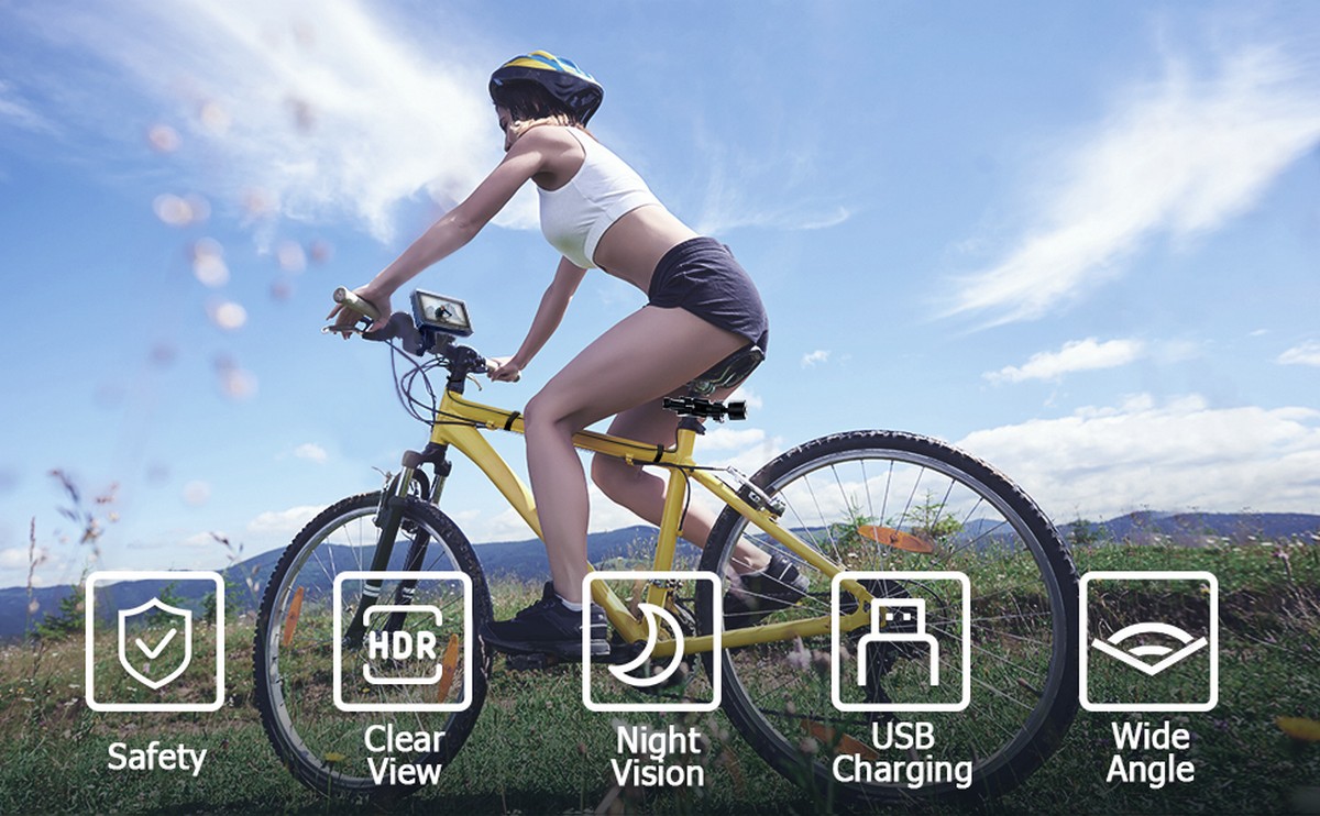 bicycle security camera with monitor