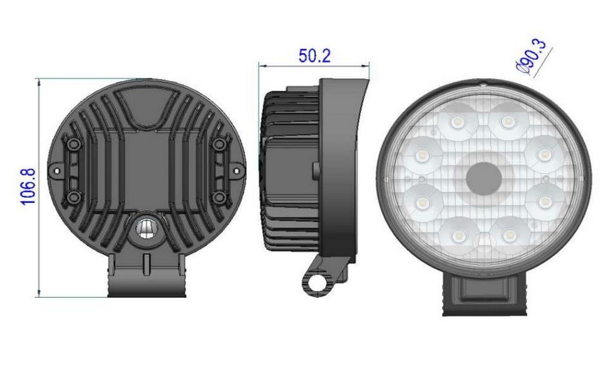 reversing working camera and led light