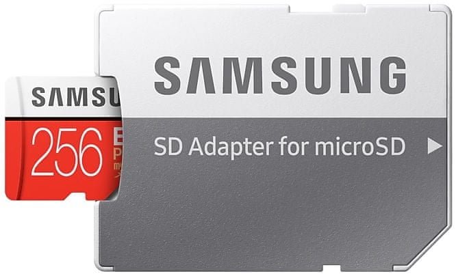 256 GB micro SDXC memory card Samsung EVO PLUS + SD adapter