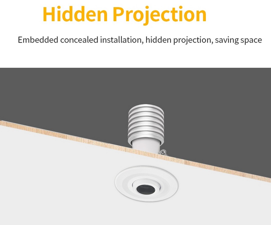 built-in ceiling projector
