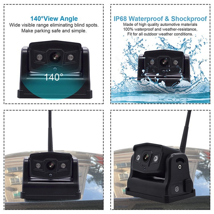 waterproof parking camera Wi-Fi for mobile