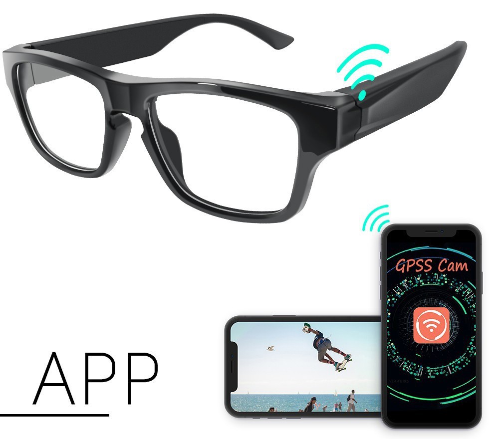 Spy glasses with FULL HD camera