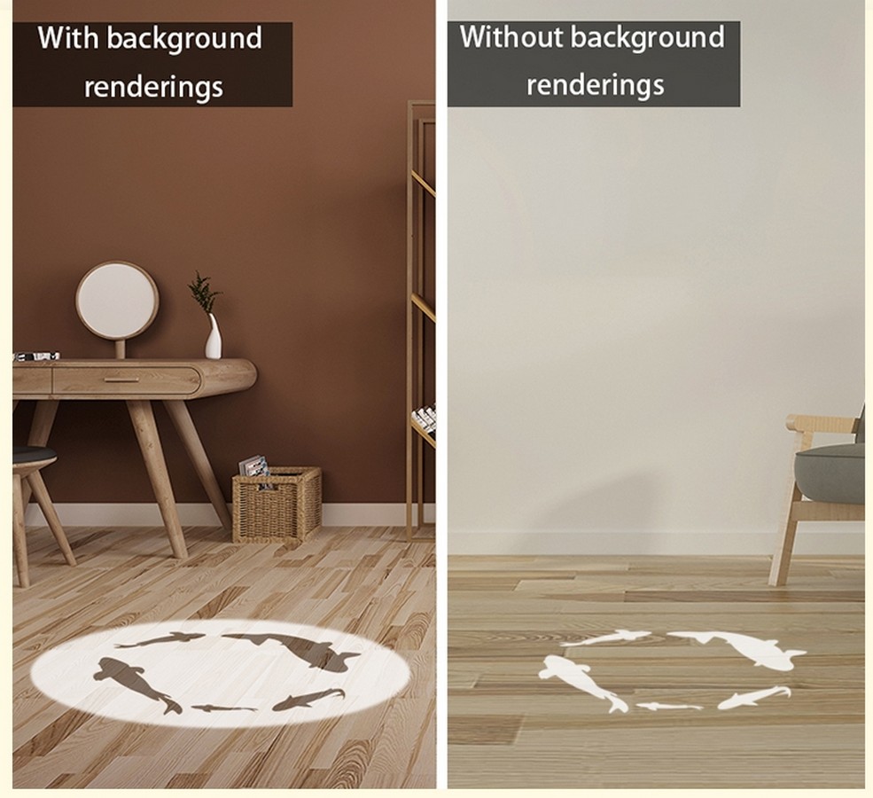 Gobo - projection of your logo on the wall and floor