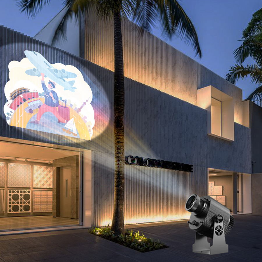GOBO Logo projection in exterior or interior