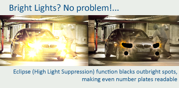 Professional CCTV: license plate recognition, IR LED 120 meters