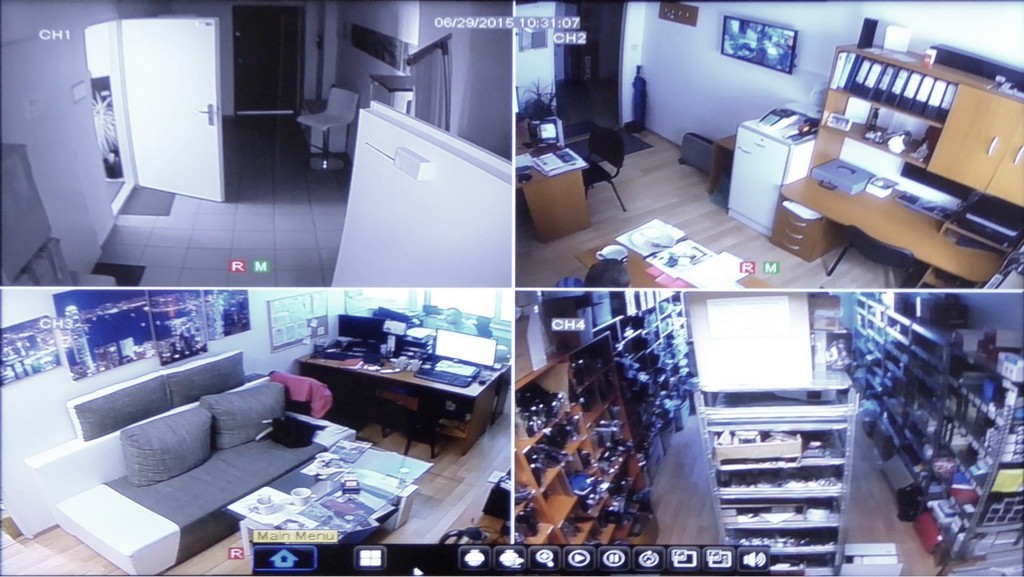 IQ setting DVR CCTV live recording