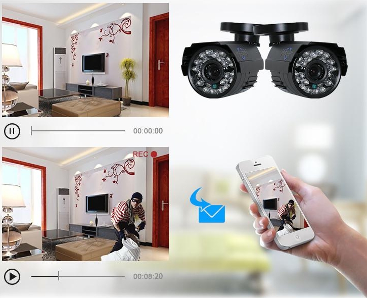 email motion detection cameras