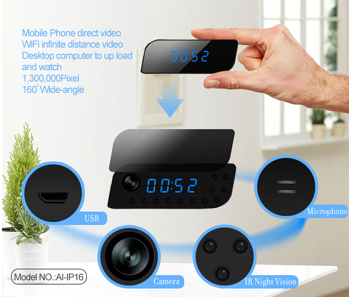 HD alarm clock Camera