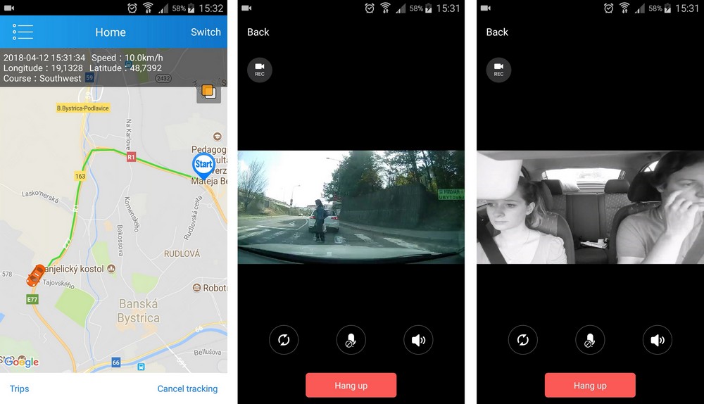 3g car camera with GPS - tracking via app