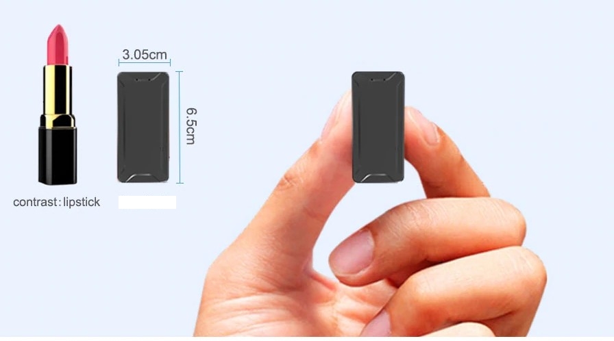 GPS locator with miniature dimensions and GPS + LBS + WiFi