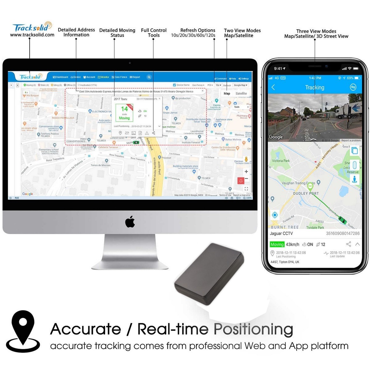 live transmission monitoring gps locator