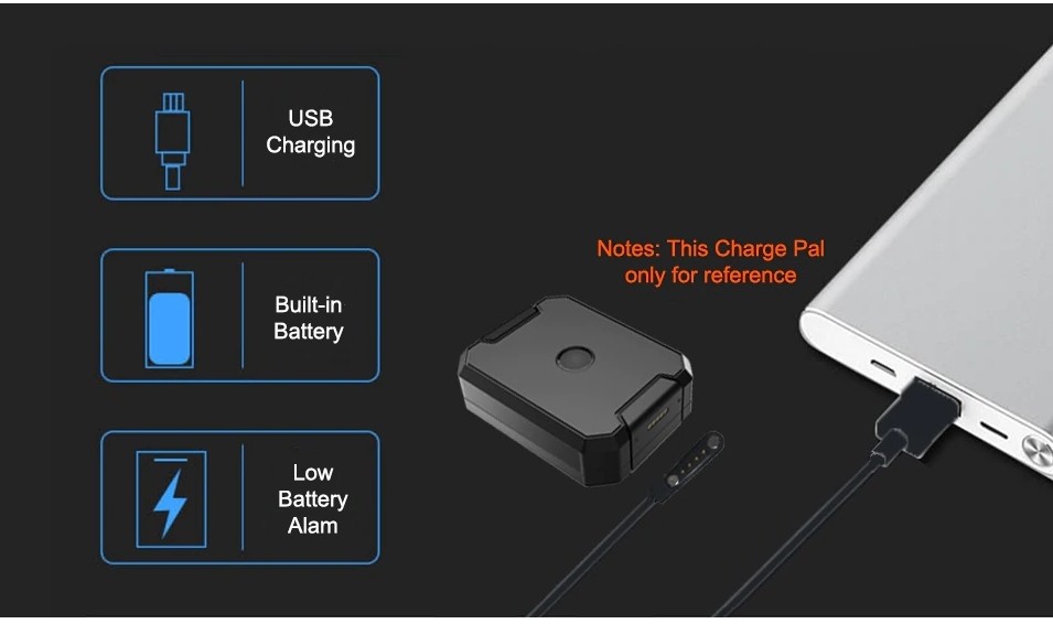 gps locator ultra fast recharging