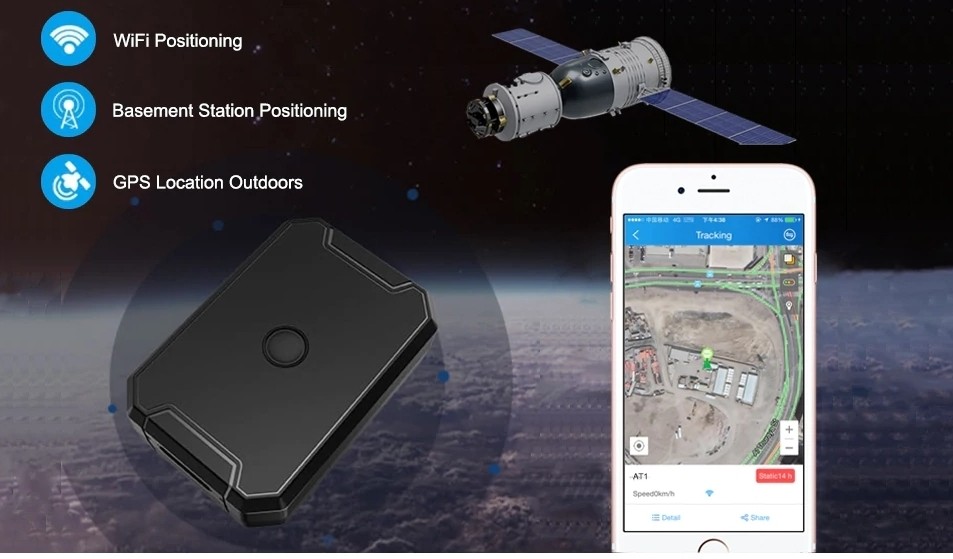 gps and lbs positioning tracker