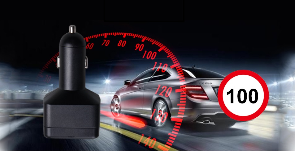 car charger with gps locator speed detection