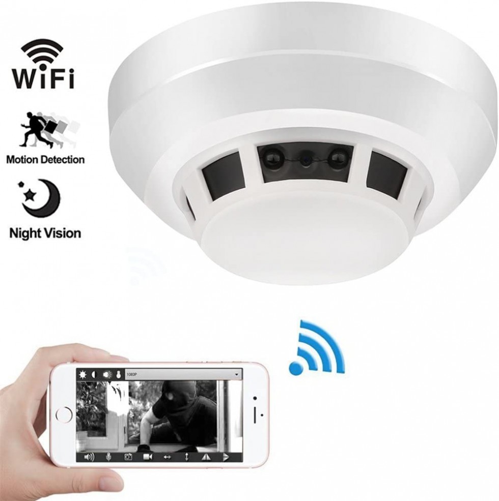 Smoke detector camera wifi