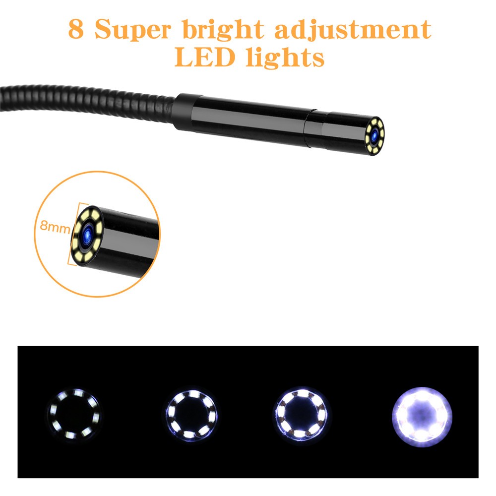 endoscopic camera with led lights