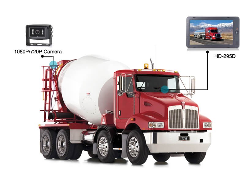 reversing cameras for trucks and mixers