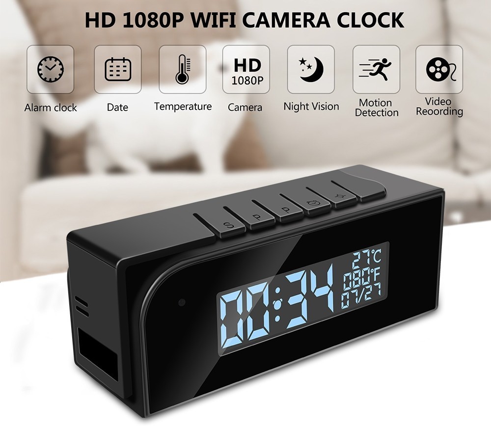 hidden camera in alarm clock