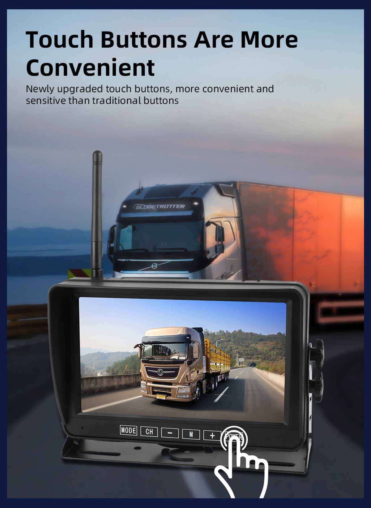 touch wifi parking system for trucks