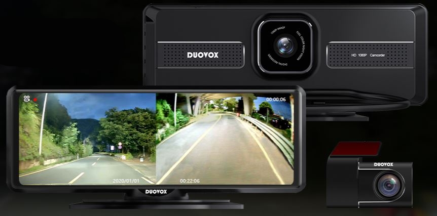 Duovox V9 car camera with night vision - dual FULL HD 5M