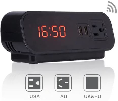 full hd camera in alarm clock