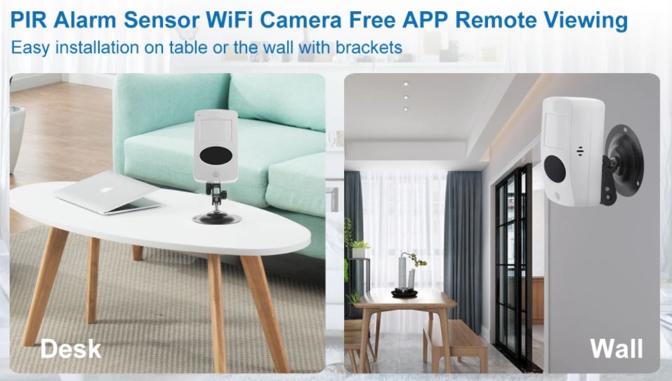 PIR sensor for motion detection camera