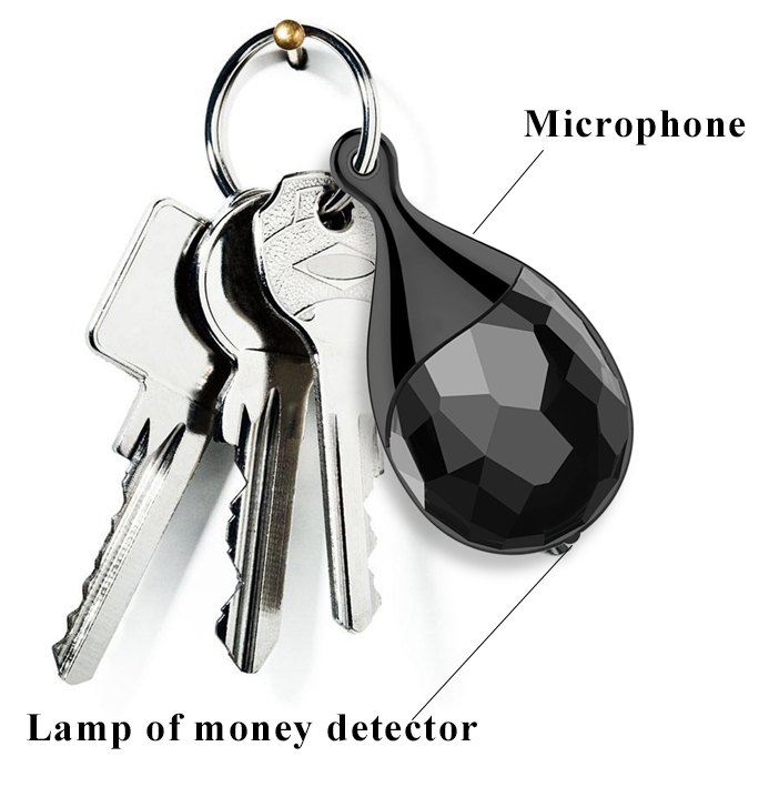 spy dictaphone - key ring