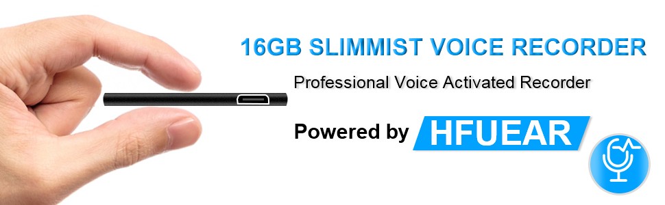 ultra slim thin hidden voice recorder