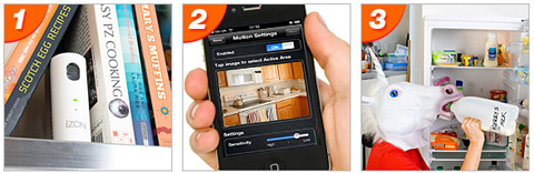  Izon camera with live transmission (through mobil)