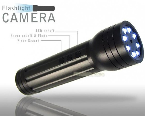Flashlight with camera - 8x High Power LED