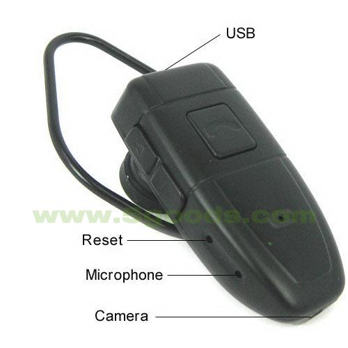 Camera hidden in Bluetooth earpiece + 4 GB