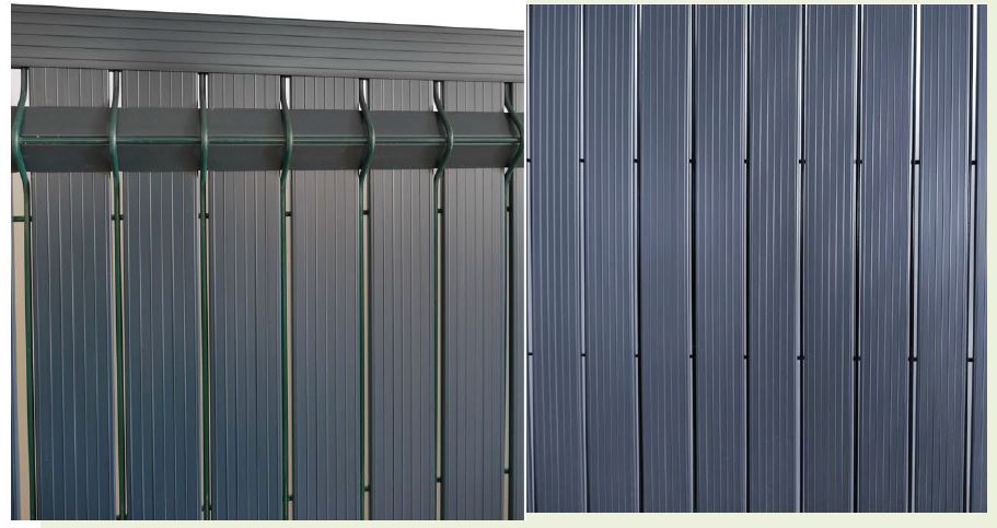 fence filler pvc plastic vertical strips, slats for the fence